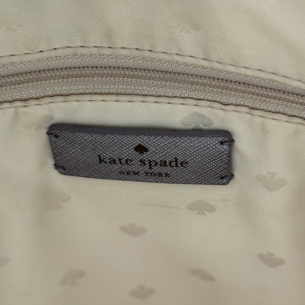 Kate Spade Tinsel Lilac Frost Purple Glitter Shoulder Tote Bag - Picture 6 of 16
